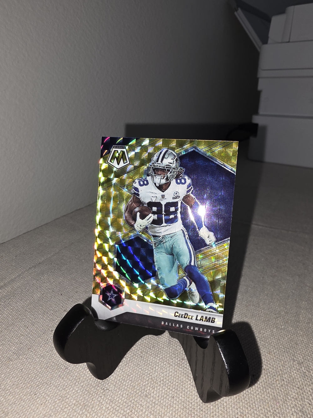 (2) Panini Dallas Cowboys CeeDee Lamb Holo Gold Football Trading Card
